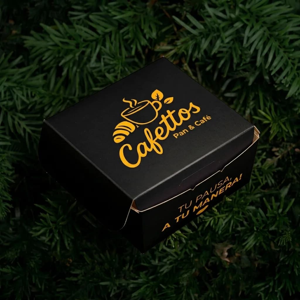 Caja Mediana Cafettos Negra