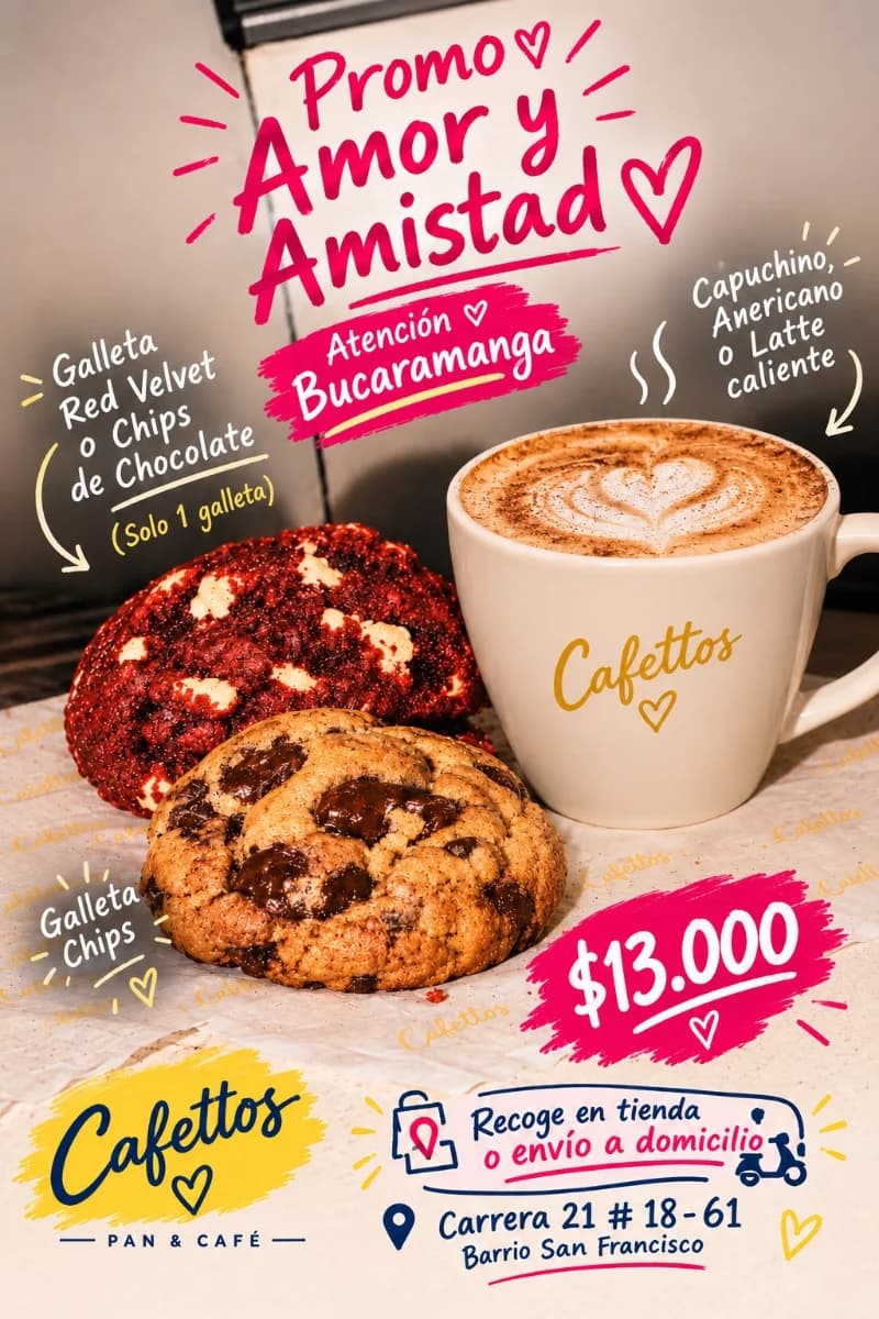 PROMO GALLETA NY + BEBIDA CALIENTE