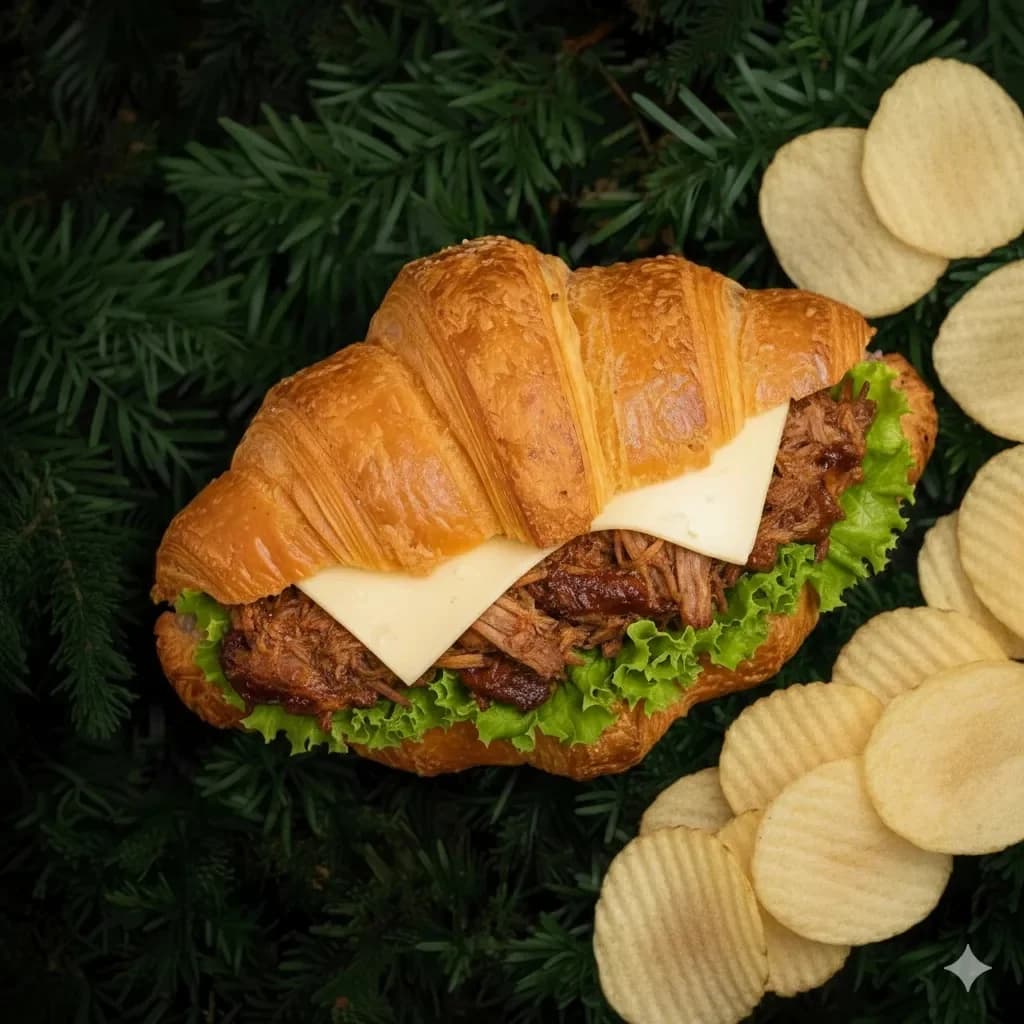 CROISSANT DE CERDO BBQ