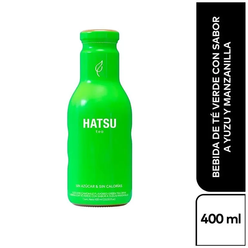 TE HATSU VERDE - YUZU Y MANZANILLA 400 ML